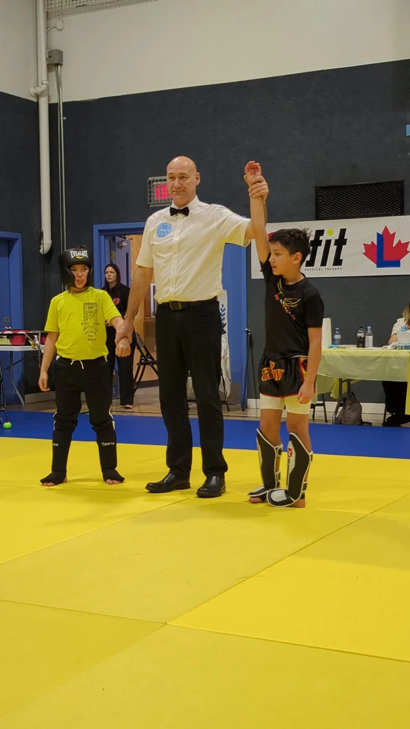 Kickboxing on the mats